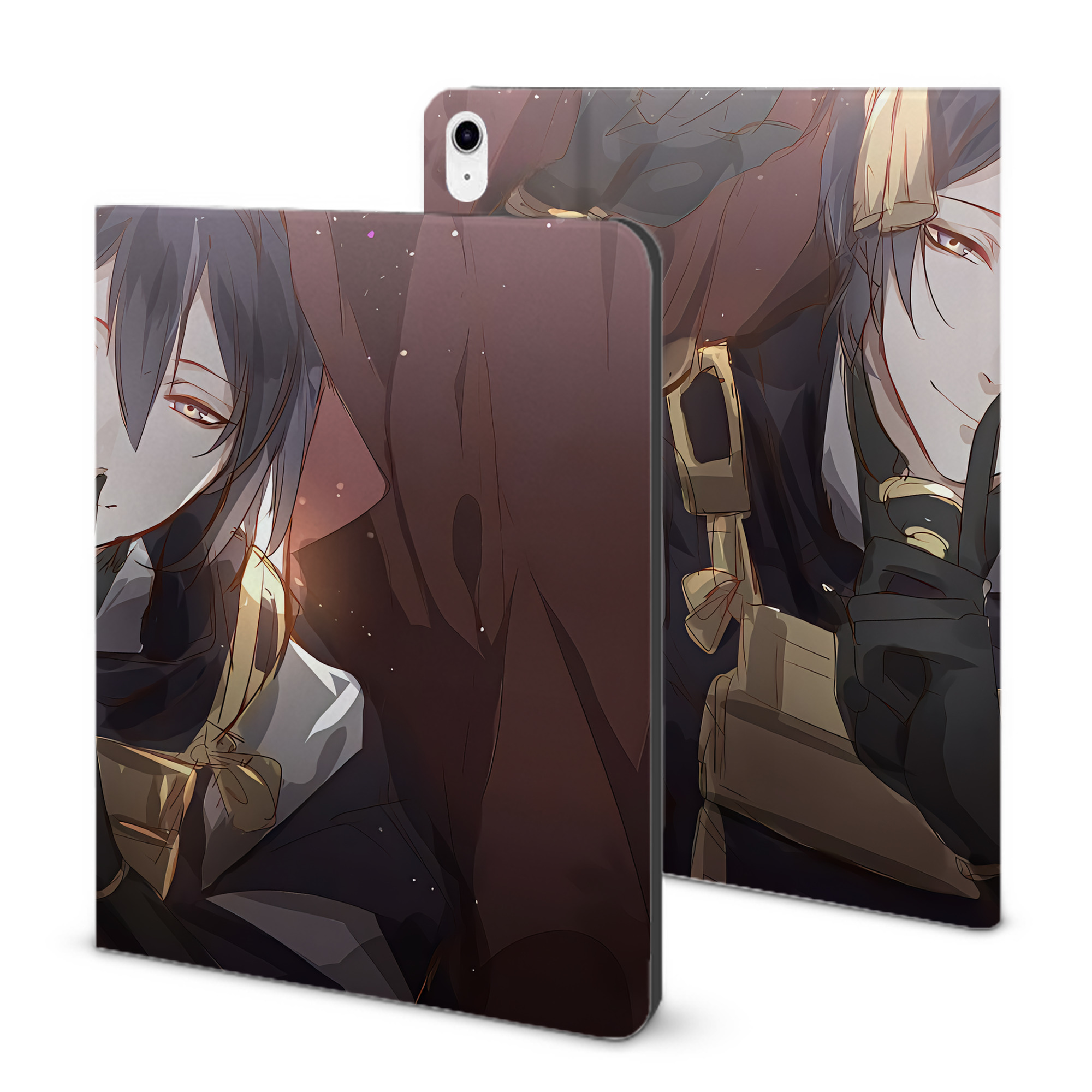 （画像用） 刀剣乱舞 Touken Ranbu IPad ケース ブック型 PUレザー TPU 耐衝撃 軽量 薄型 ペン収納なし 全面保護 IPad 各モデル対応
